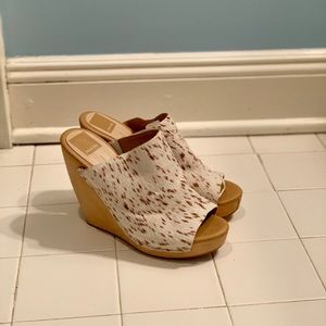 Dolce vita REAL calf hair wedges